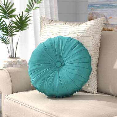 Round teal hot sale pillow